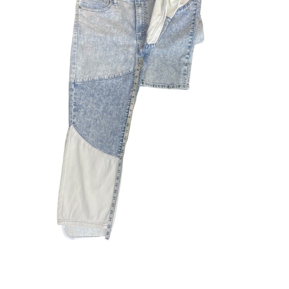 Vigoss Frankie slim Straight Jeans NWT Color Block Patchwork 32 - Picture 7 of 10